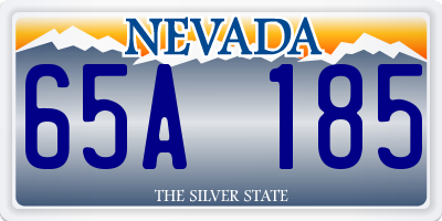 NV license plate 65A185