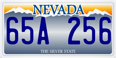 NV license plate 65A256