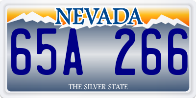 NV license plate 65A266