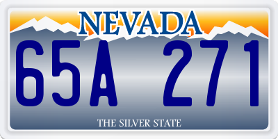 NV license plate 65A271