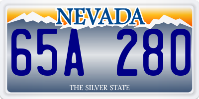 NV license plate 65A280