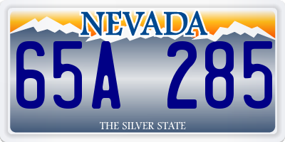 NV license plate 65A285