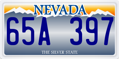 NV license plate 65A397