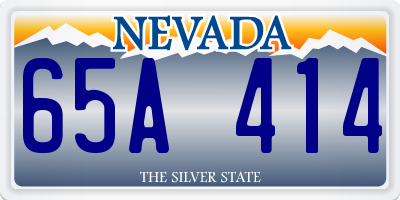 NV license plate 65A414