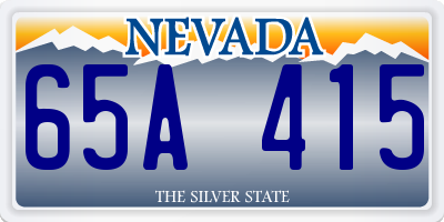 NV license plate 65A415