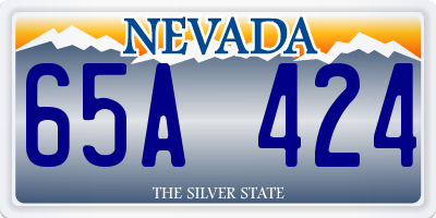 NV license plate 65A424