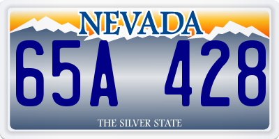 NV license plate 65A428