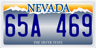 NV license plate 65A469