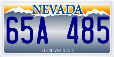 NV license plate 65A485