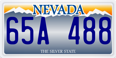 NV license plate 65A488