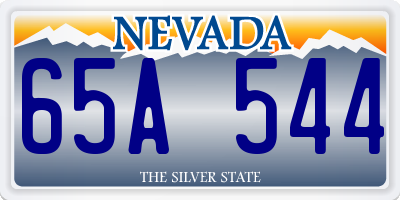 NV license plate 65A544