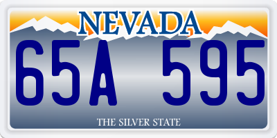 NV license plate 65A595