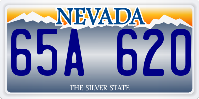 NV license plate 65A620