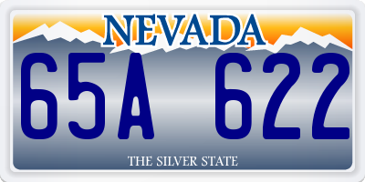 NV license plate 65A622