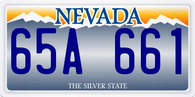 NV license plate 65A661