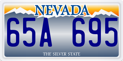 NV license plate 65A695