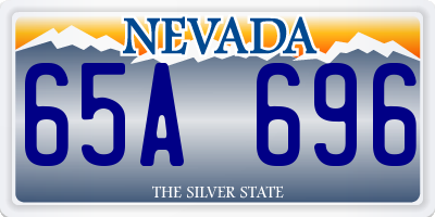NV license plate 65A696