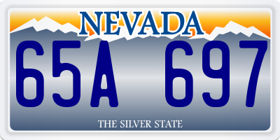 NV license plate 65A697