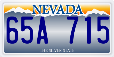 NV license plate 65A715