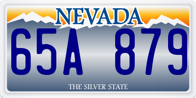 NV license plate 65A879