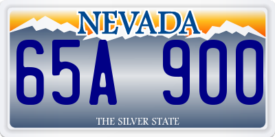 NV license plate 65A900