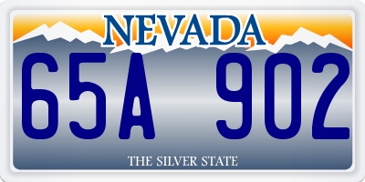 NV license plate 65A902