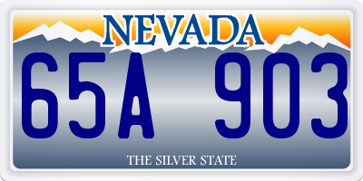 NV license plate 65A903