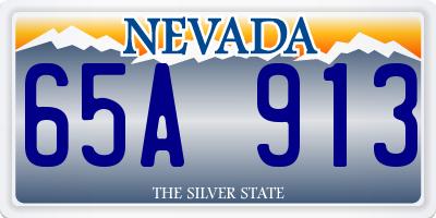 NV license plate 65A913