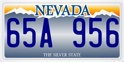 NV license plate 65A956