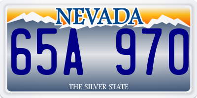 NV license plate 65A970