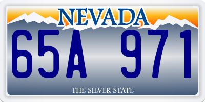 NV license plate 65A971