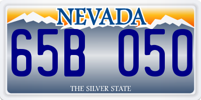 NV license plate 65B050
