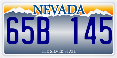 NV license plate 65B145