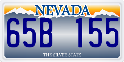 NV license plate 65B155