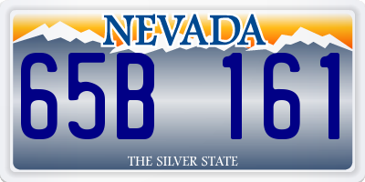 NV license plate 65B161