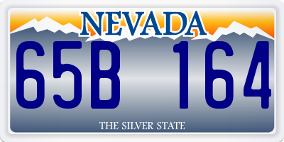 NV license plate 65B164