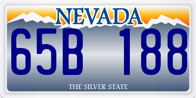 NV license plate 65B188