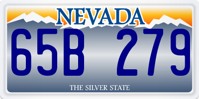 NV license plate 65B279