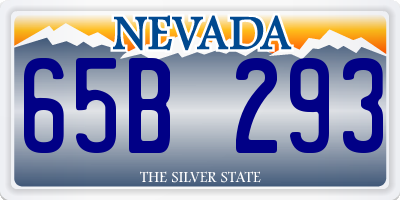 NV license plate 65B293