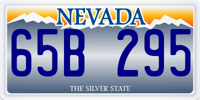 NV license plate 65B295