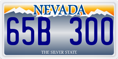 NV license plate 65B300