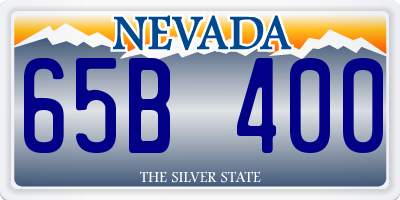 NV license plate 65B400