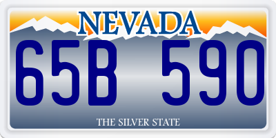 NV license plate 65B590