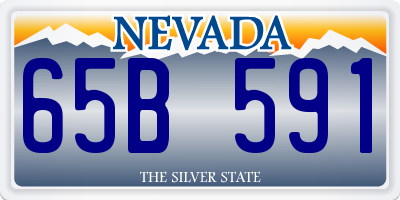 NV license plate 65B591