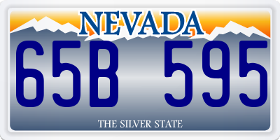 NV license plate 65B595