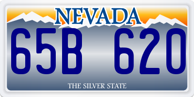 NV license plate 65B620