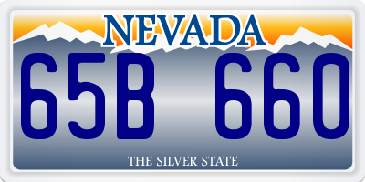 NV license plate 65B660