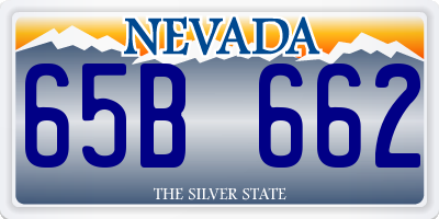 NV license plate 65B662
