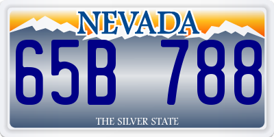 NV license plate 65B788