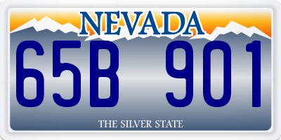 NV license plate 65B901